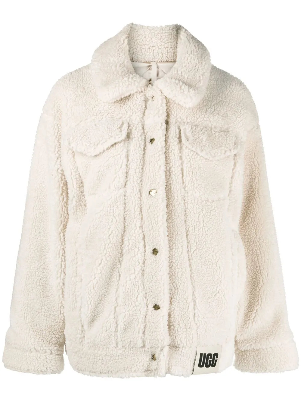 Button-Up Faux Shearling Jacket