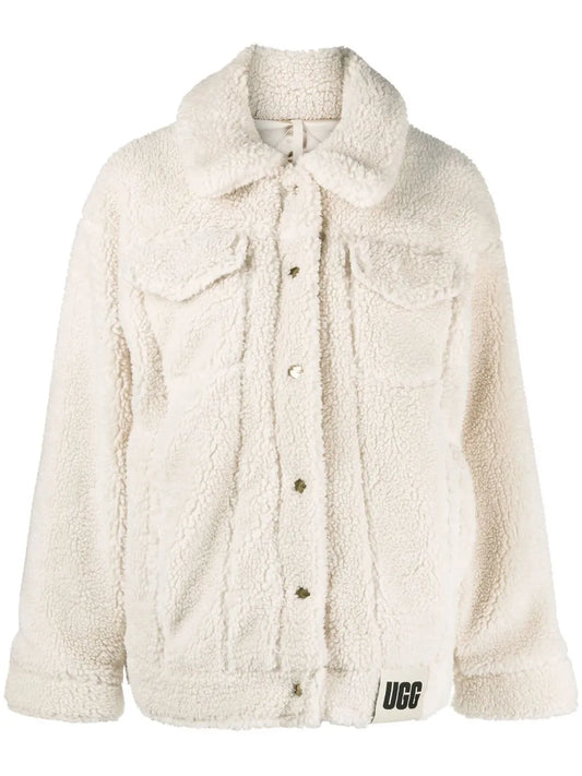 Button-Up Faux Shearling Jacket