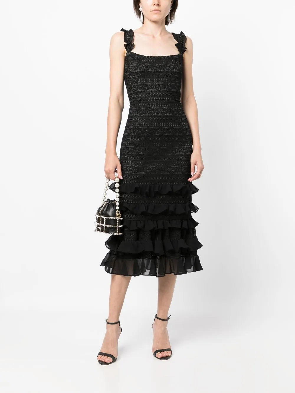 Graziella Lace Ruffled Dress