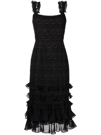 Graziella Lace Ruffled Dress