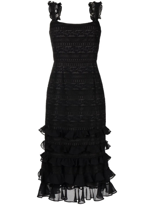 Graziella Lace Ruffled Dress