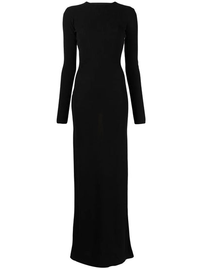 Colour-Block Cut-Out Maxi Dress