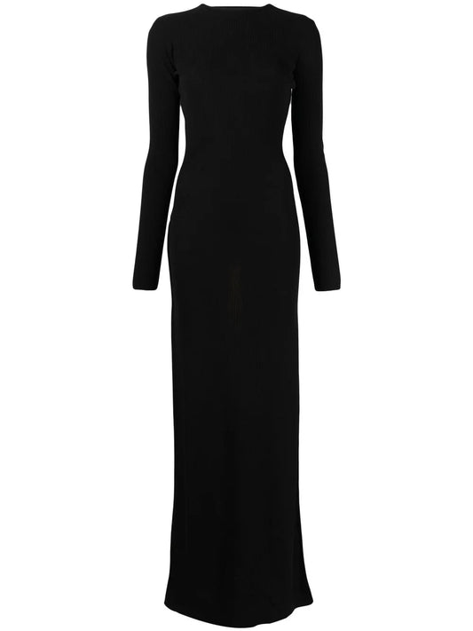 Colour-Block Cut-Out Maxi Dress