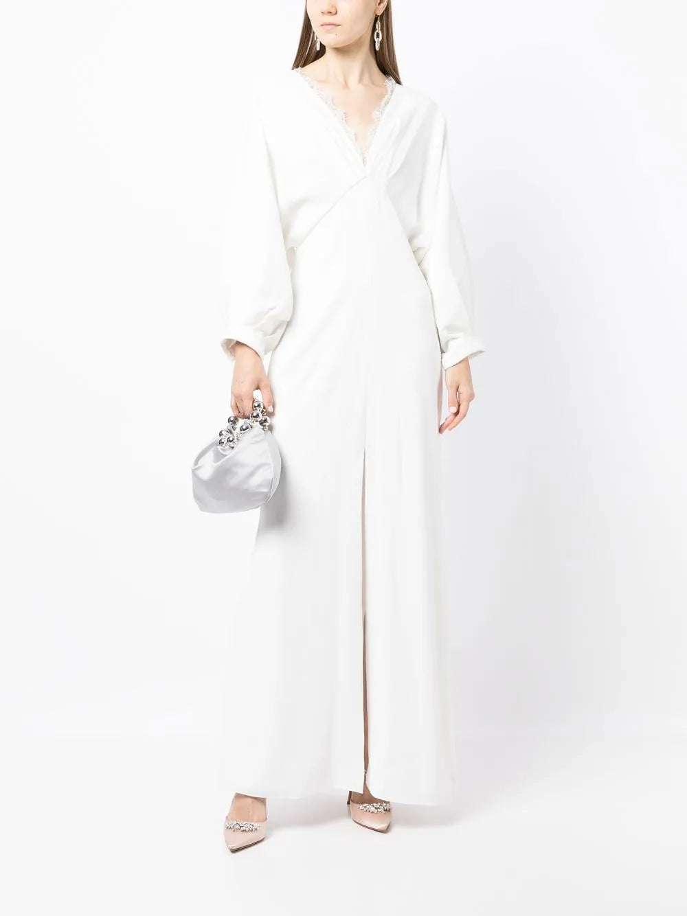 Gabby V-Neck Lace Gown