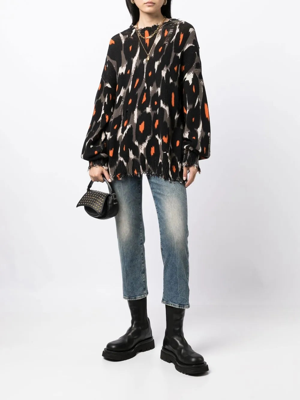 Faded Cropped Jeans
