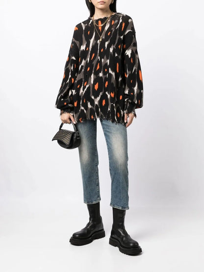 Faded Cropped Jeans