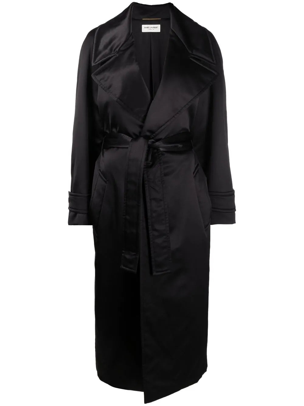 Notched-Lapel Single-Breasted Coat
