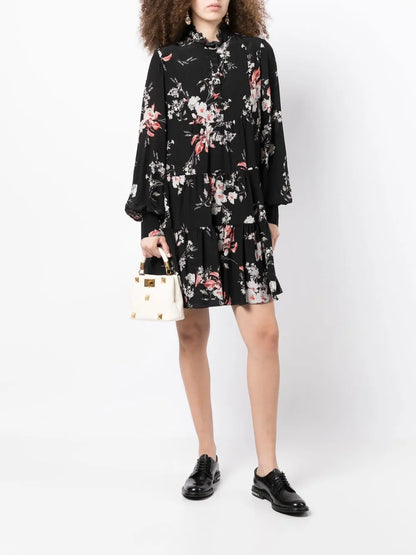 Karla Floral-Print Short Dress