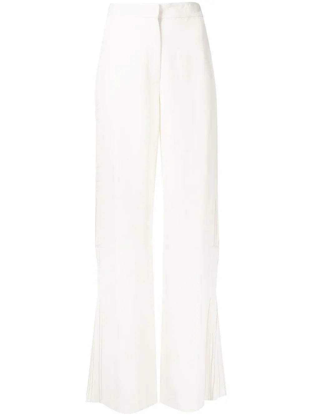Wide-Leg Ruched Trousers