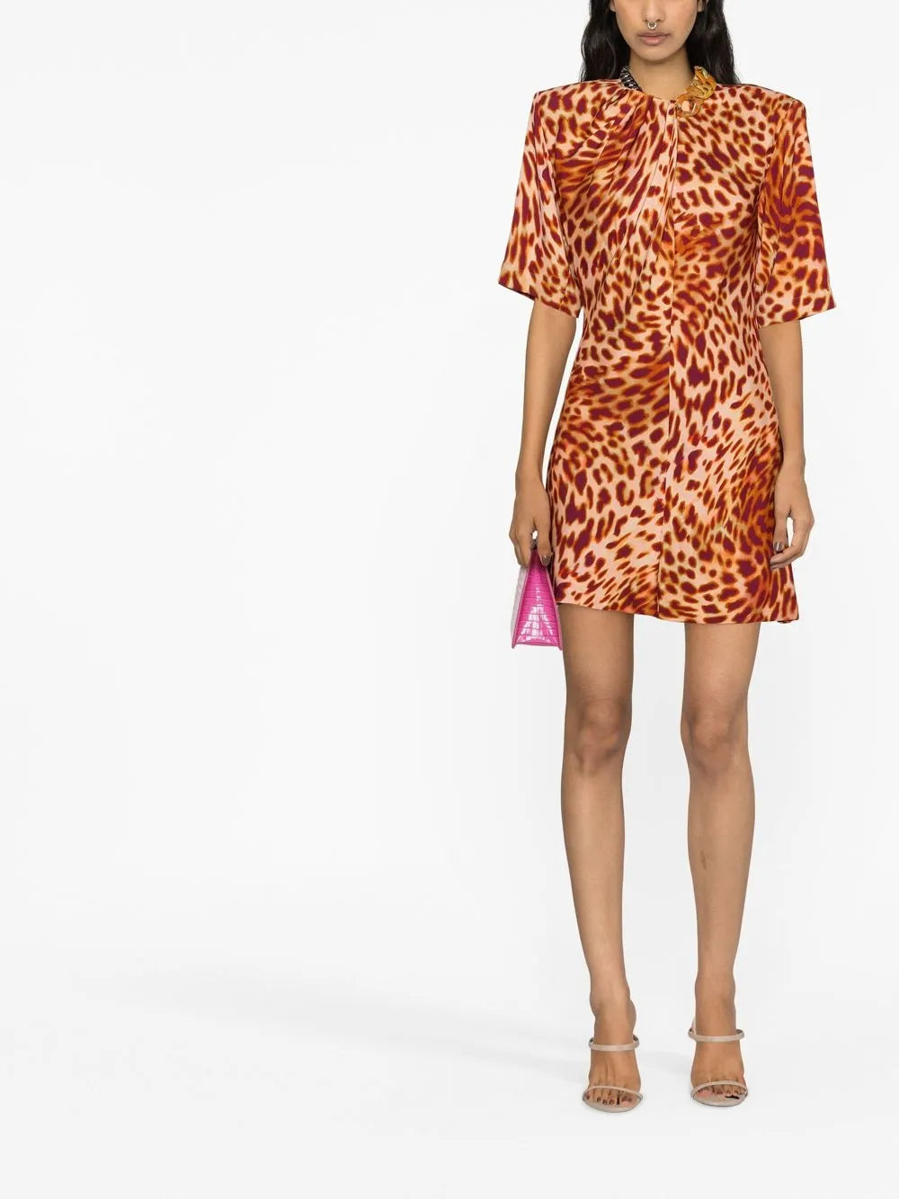Leopard-Print Mini Dress