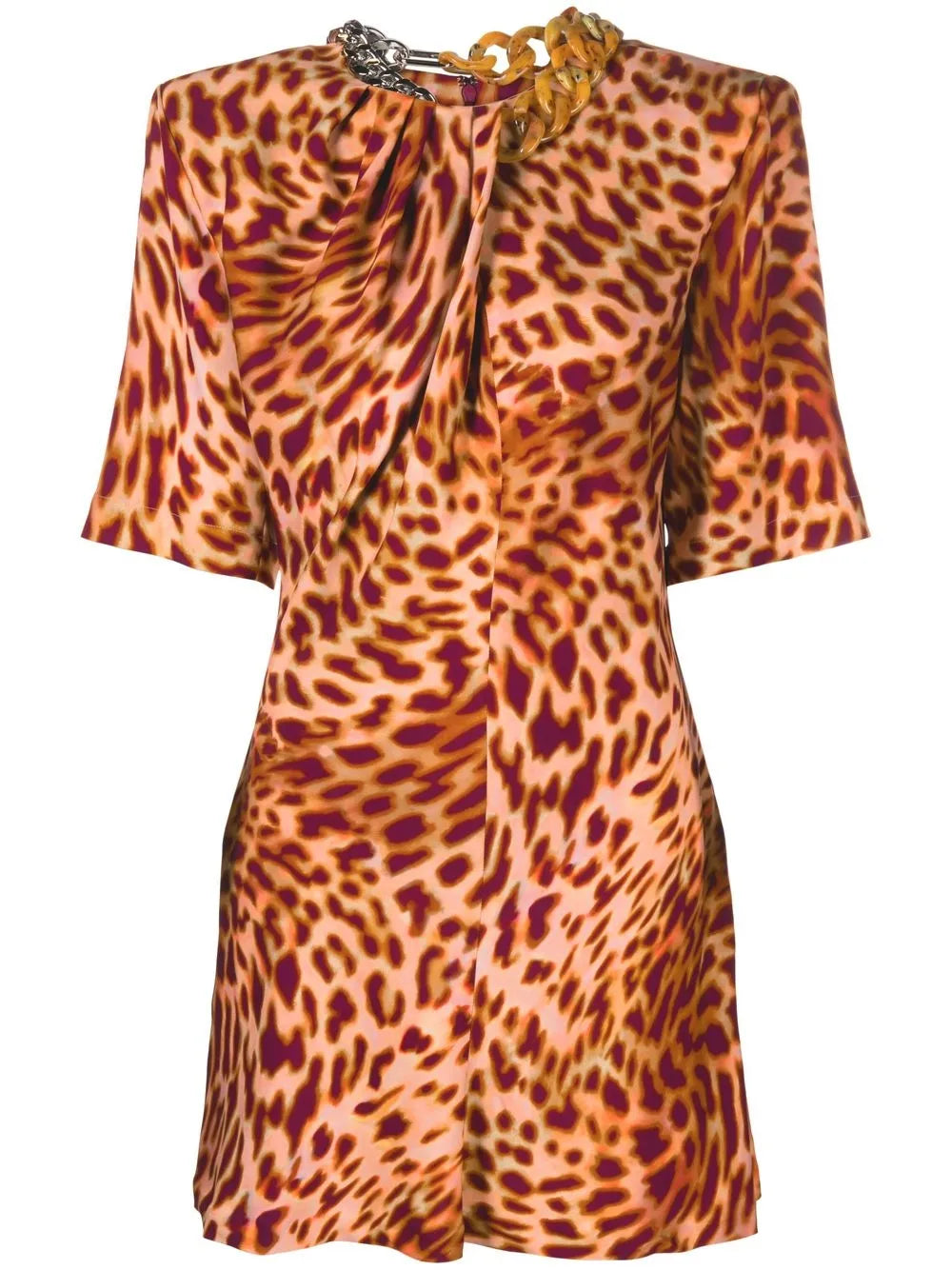 Leopard-Print Mini Dress