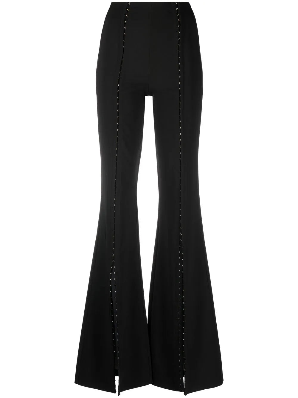 Hook And Eye Flared Trousers