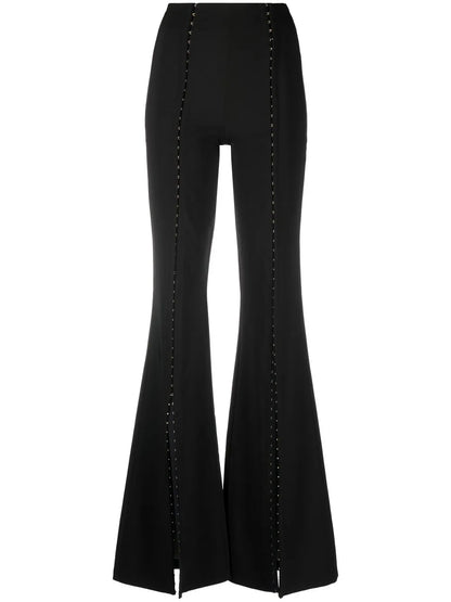 Hook And Eye Flared Trousers