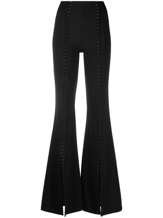 Hook And Eye Flared Trousers
