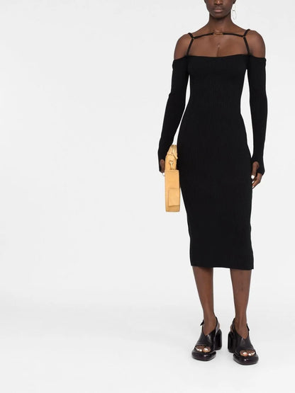 La Robe Sierra Ribbed Midi Dress