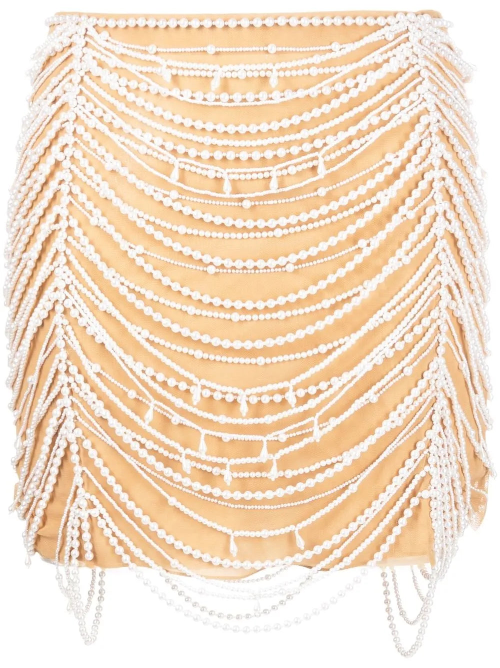 Pearl-Embellished Skirt