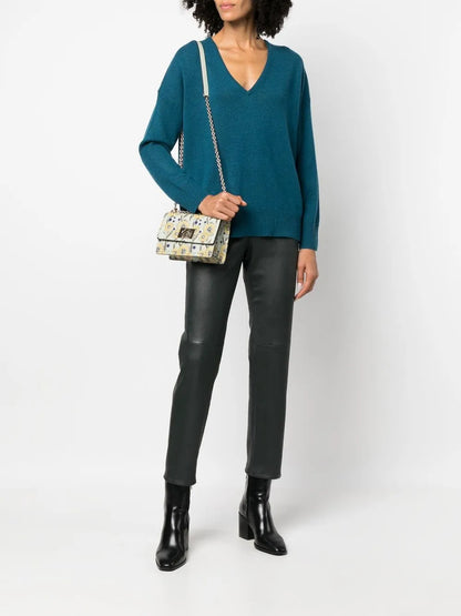 Slim-Cut Leather Trousers