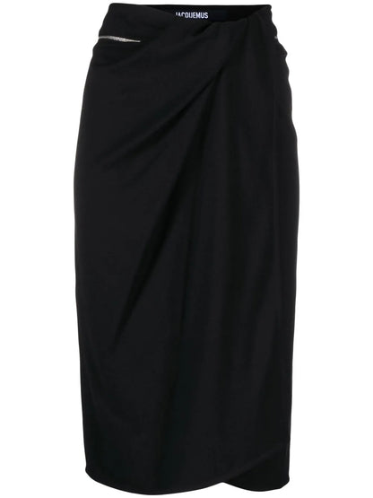 Bodri Gathered Midi Skirt