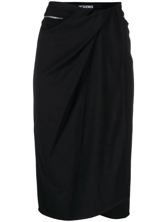 Bodri Gathered Midi Skirt