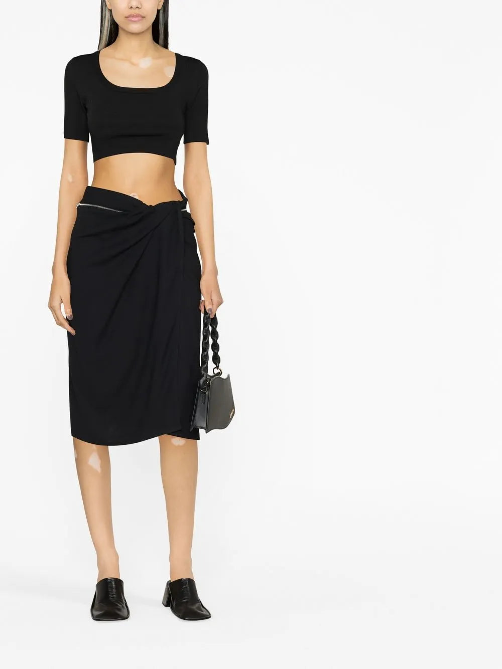 Bodri Gathered Midi Skirt