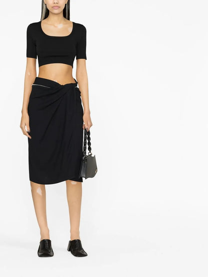 Bodri Gathered Midi Skirt