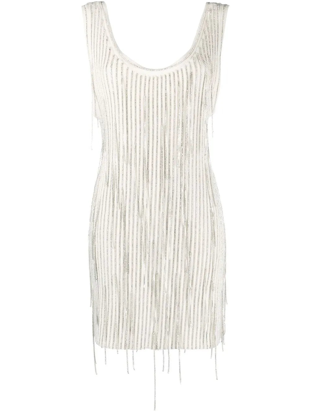 Crystal-Embellished Sleeveless Dress