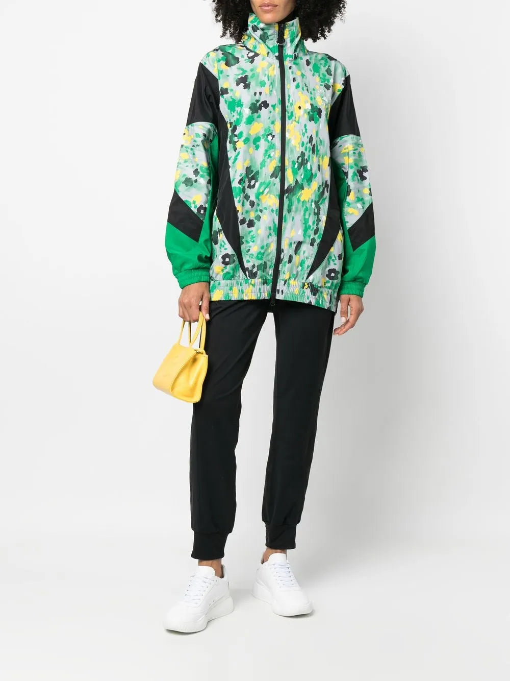Speckled Zip-Up Track Jacket