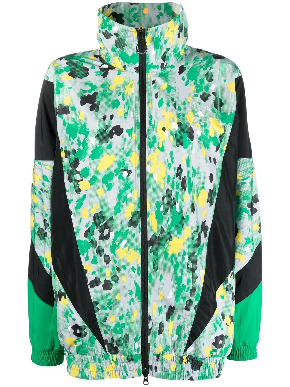 Speckled Zip-Up Track Jacket