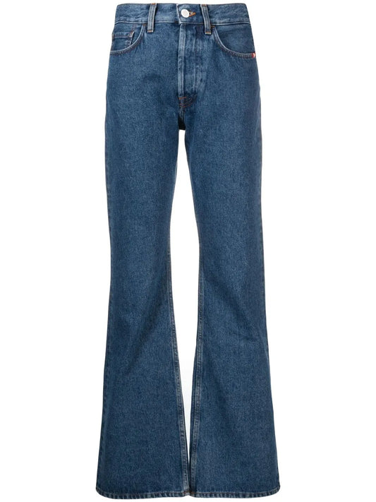 High-Waisted Flared Jeans