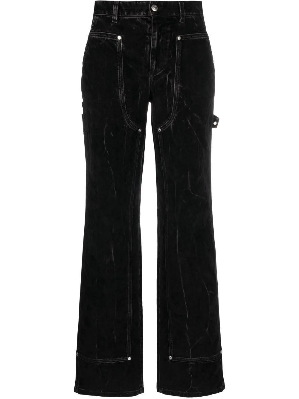 Straight-Leg Denim Jeans