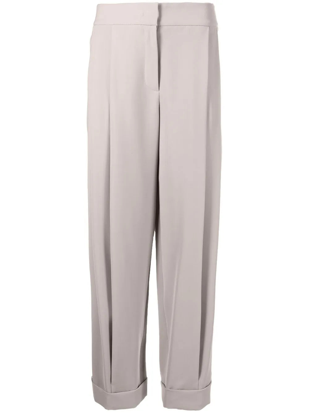 Pleated Straight Trousers
