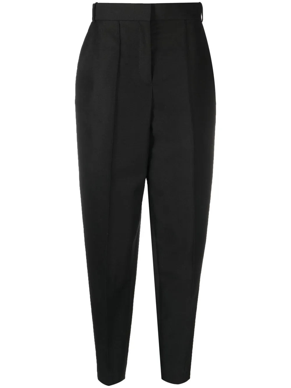 High-Waisted Tapered Trousers