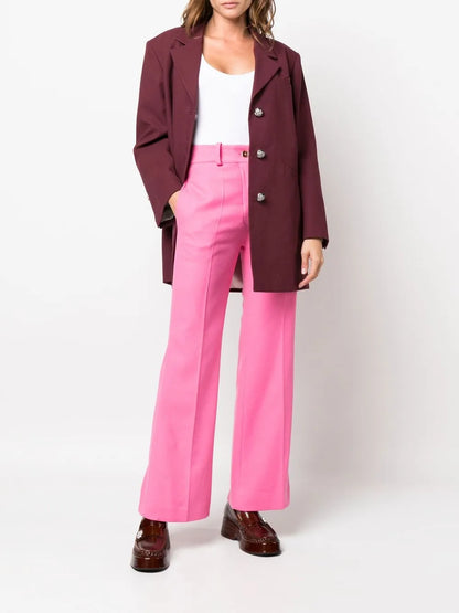 Straight-Leg Tailored Trousers