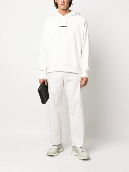 Logo-Print Drawstring Hoodie