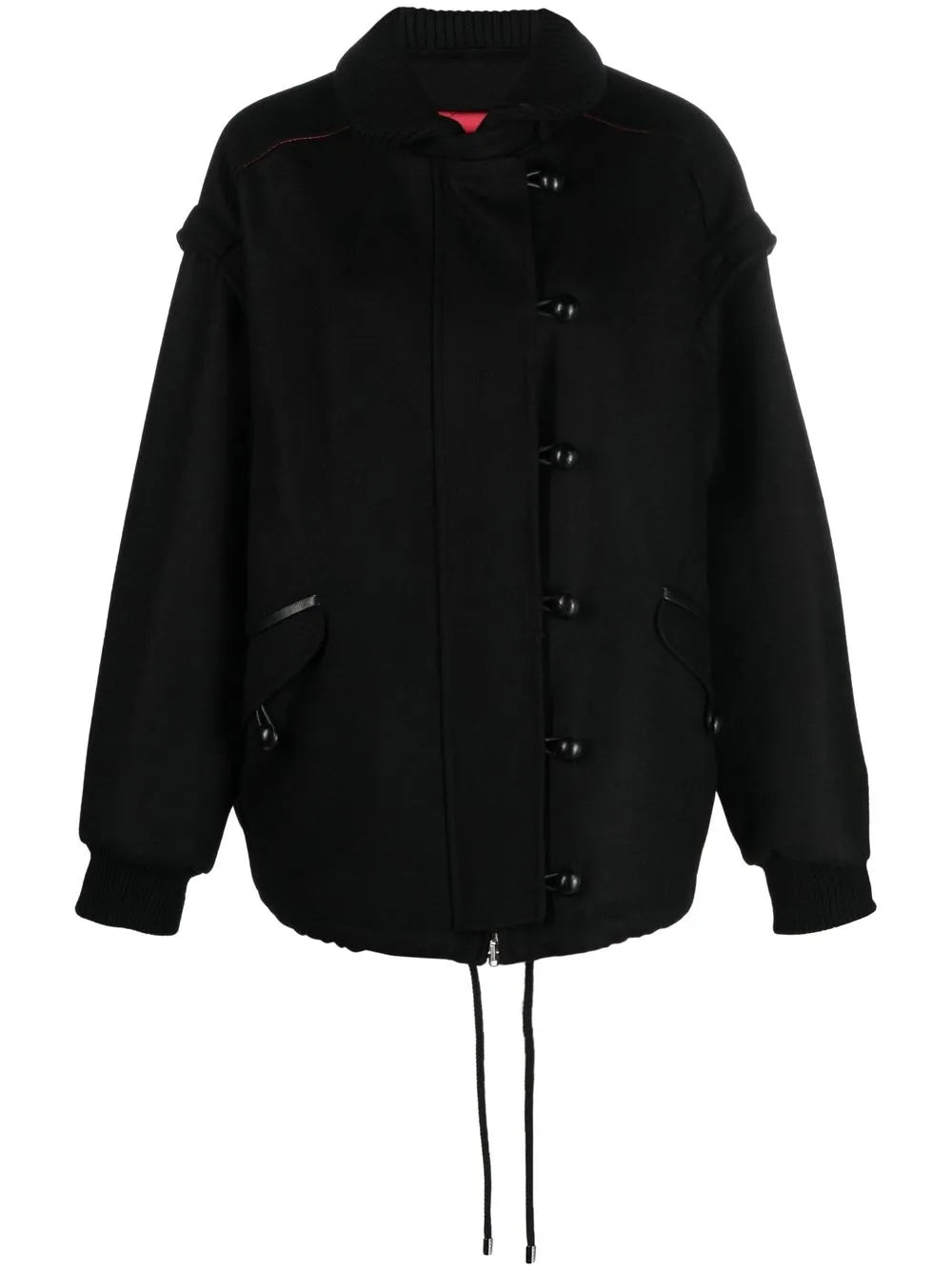 Button-Fastening Sleeveless Jacket