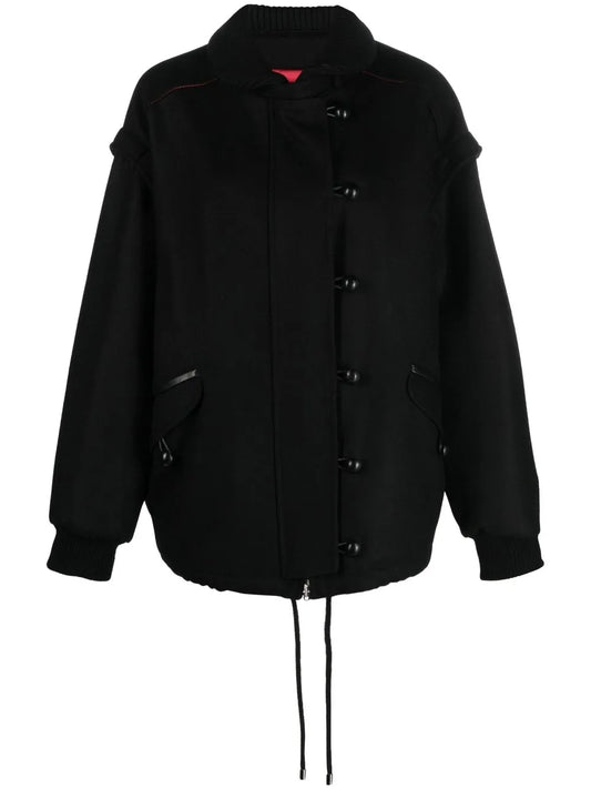 Button-Fastening Sleeveless Jacket