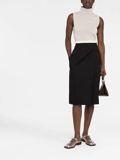 Cavalry Wool Midi Skirt