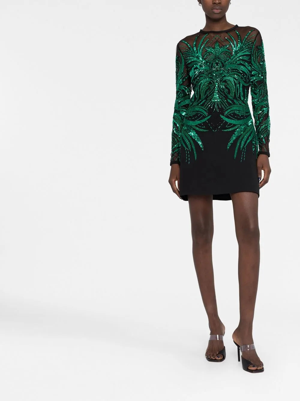 Bead-Embroidered Minidress