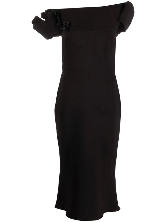 Off-Shoulder Midi Dress