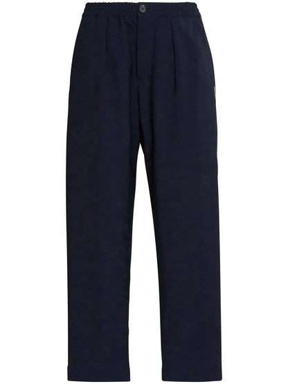 Straight-Leg Cut Trousers