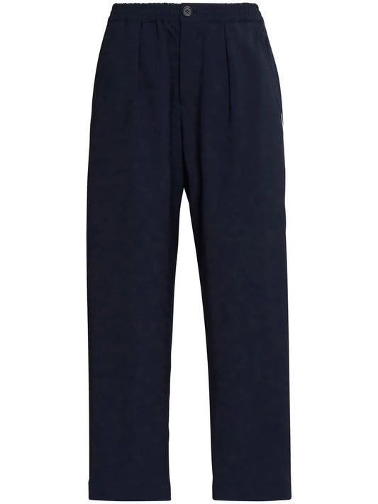 Straight-Leg Cut Trousers