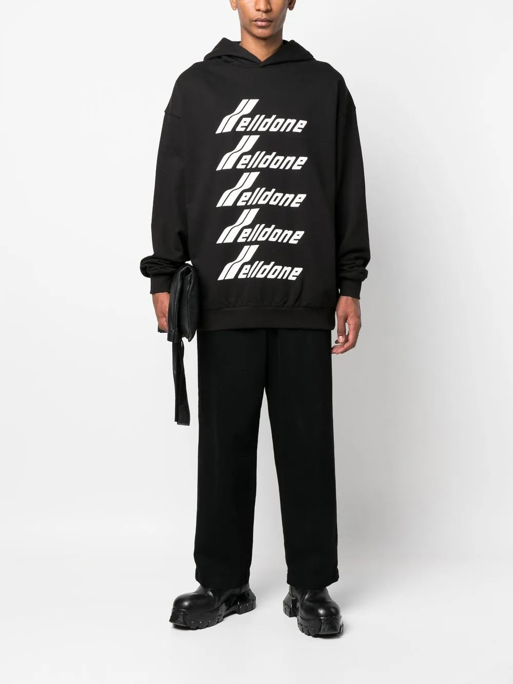Logo-Print Cotton Hoodie