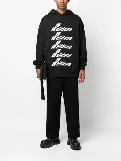 Logo-Print Cotton Hoodie