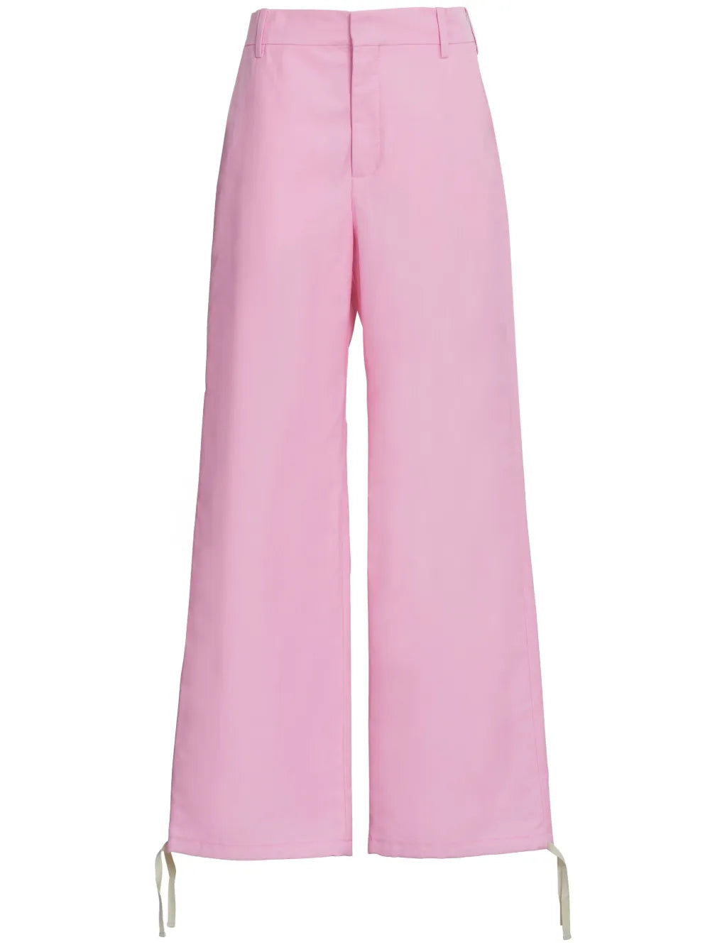 Embroidered-Logo Straight-Leg Trousers
