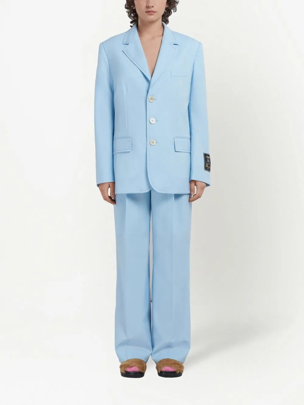 Wide-Leg Tailored Trousers