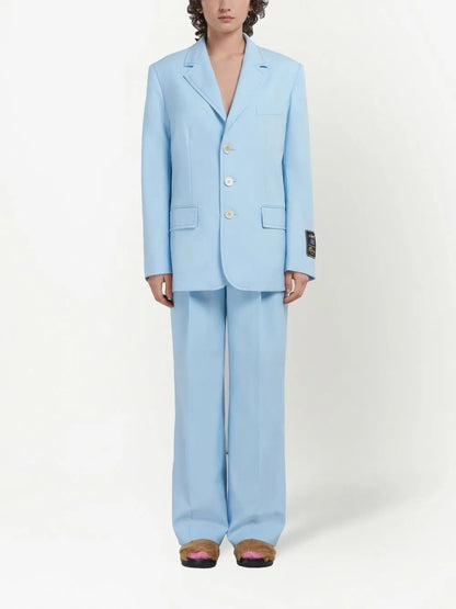 Wide-Leg Tailored Trousers