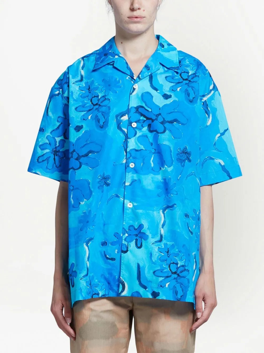 Floral-Print Short-Sleeve Shirt