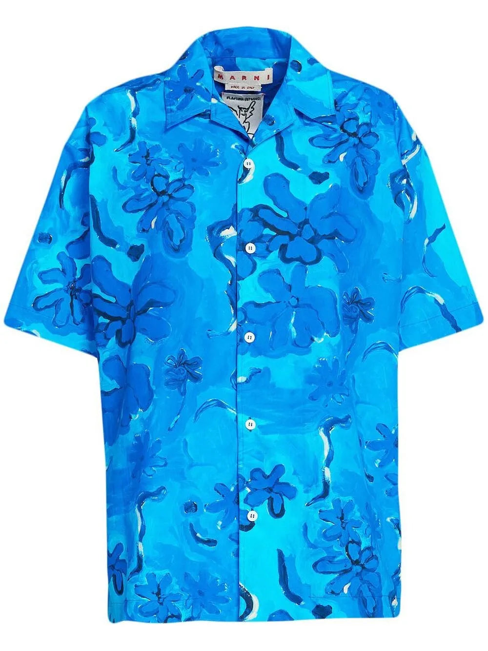 Floral-Print Short-Sleeve Shirt