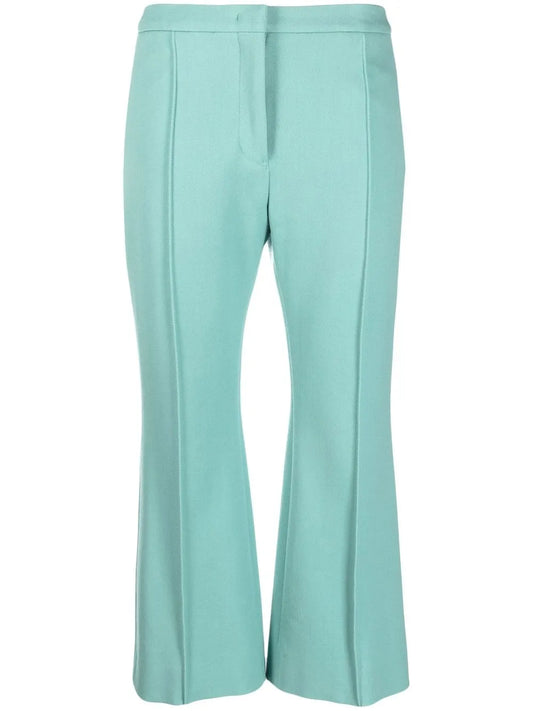 Mid-Rise Cropped Trousers
