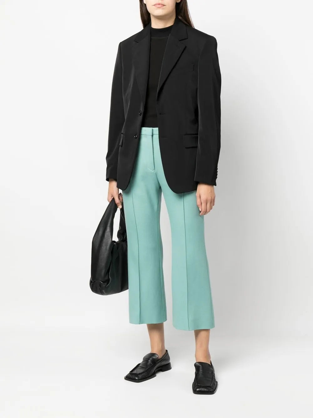 Mid-Rise Cropped Trousers